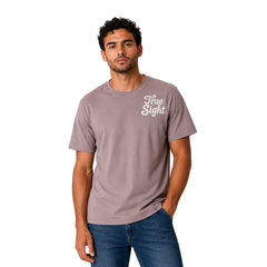 Men's Graphic Cotton T-Shirt – "True Sight" Print | Regular Fit