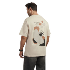 Men's Cotton Graphic Crewneck T-Shirt – "Time Stands Still" Print