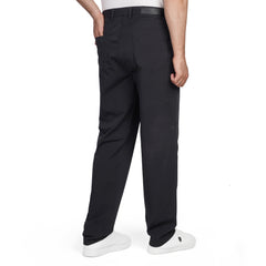 Men's Regular Fit Casual Chino Pants – Stretch Cotton Twill Trousers with 5 Pockets