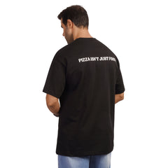 Men's Graphic Cotton T-Shirt – Pizzeria Print | Regular Fit