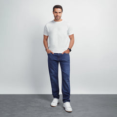 Men's Regular Fit Denim Jeans – Classic Straight Leg Casual Pants