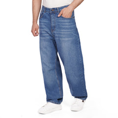 Men's Wide Leg Jeans – Relaxed Fit Denim Pants with Classic 5-Pocket
