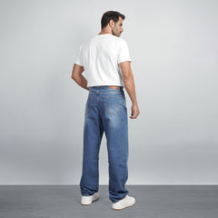 Men's Wide Leg Jeans – Relaxed Fit Denim Pants with Classic 5-Pocket