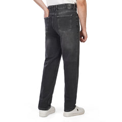 Men’s Straight Fit Jeans – Washed Casual Denim Pants