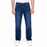 Men’s Denim Jeans – Slim Straight Fit Casual Stretch Pants