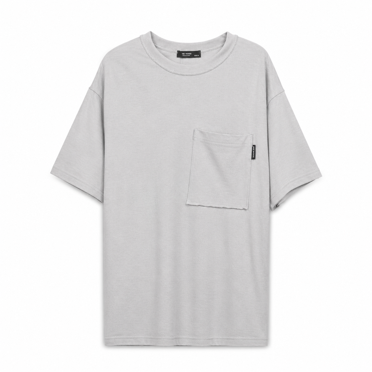 Men’s Short Sleeve T-Shirt – Plain Cotton Tee with Chest Pocket Casual Style