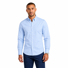 Men's Slim Fit Striped Formal Casual Shirt – Long Sleeves