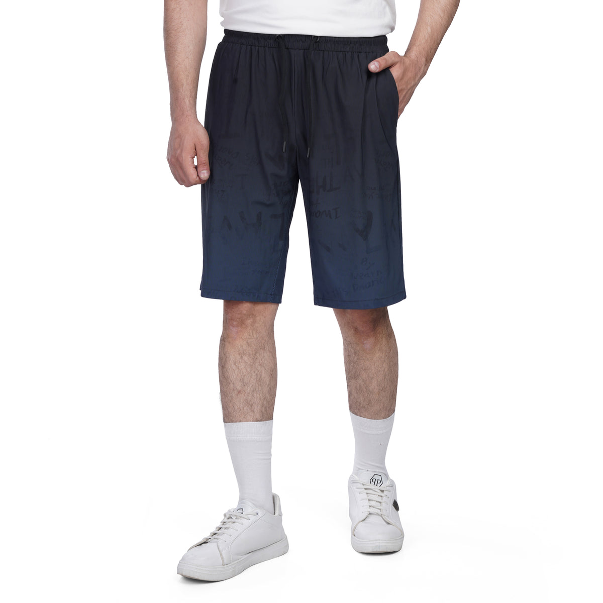Men’s Printed Drawstring Shorts –  Relaxed Fit