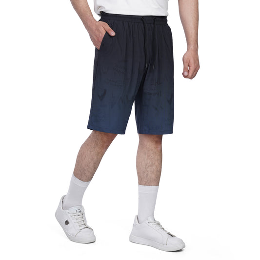 Men’s Printed Drawstring Shorts –  Relaxed Fit
