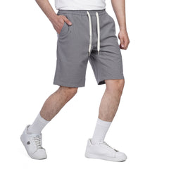 Men’s Lightweight Textured Drawstring Shorts – Casual Summer Comfort Fit