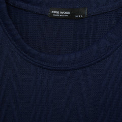 Men's Textured Knit T-Shirt – Relaxed Fit Casual Crew Neck