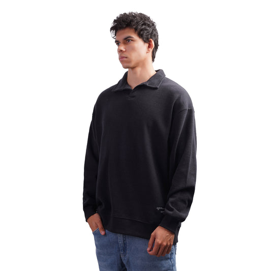 Men’s Pullover with Polo Collar – Soft Casual Knit Top