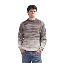 Men’s Textured Knit Sweater Modern Casual Long Sleeve
