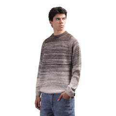 Men’s Textured Knit Sweater Modern Casual Long Sleeve