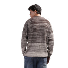 Men’s Textured Knit Sweater Modern Casual Long Sleeve