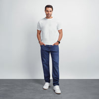 Men's Regular Fit Denim Jeans – Classic Straight Leg Casual Pants