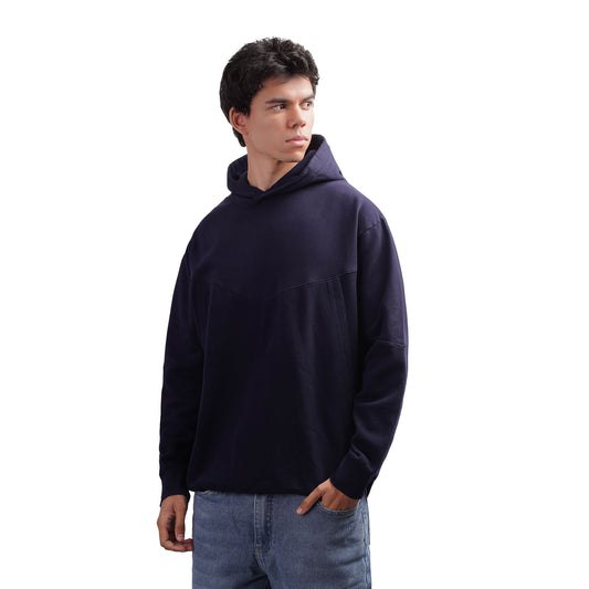 Men’s Plain Hoodie – Soft Cotton Blend Sweatshirt with Kangaroo Pocket, Casual Regular Fit