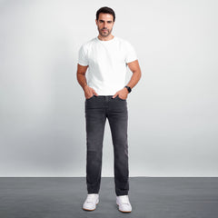 Men's Regular Fit Denim Jeans – Classic Straight Leg Casual Pants