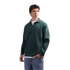 Men’s Half Zip Sweatshirt Casual Mock Neck Pullover