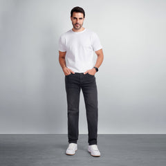 Men's Regular Fit Denim Jeans – Classic Straight Leg Casual Pants