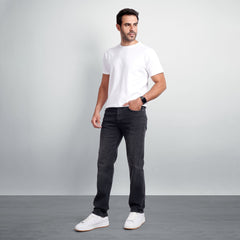 Men's Regular Fit Denim Jeans – Classic Straight Leg Casual Pants