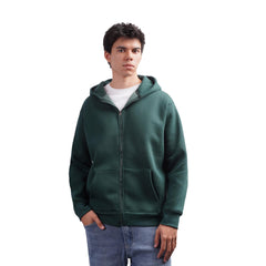 Men’s Zip Up Hoodie Casual Hooded Jacket with Front Pockets