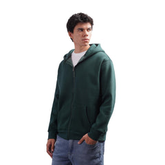Men’s Zip Up Hoodie Casual Hooded Jacket with Front Pockets