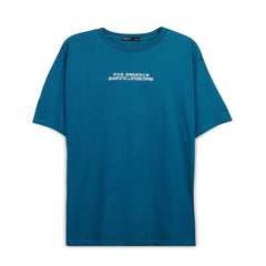 Men's Minimal Text Print Short Sleeve Cotton T-Shirt