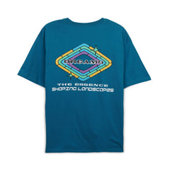 Men's Minimal Text Print Short Sleeve Cotton T-Shirt