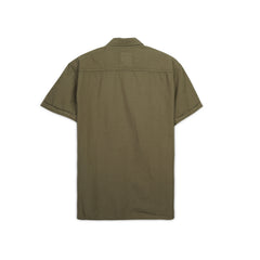 Men's Short Sleeve Casual Button Down Shirt – Printed Vintage Style with Chest Pockets