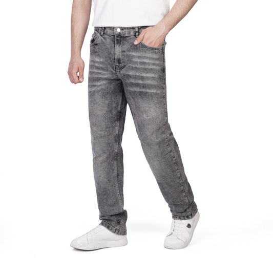 Men’s Straight Fit Jeans – Casual Vintage Denim Pants