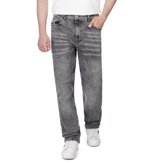 Men’s Straight Fit Jeans – Casual Vintage Denim Pants