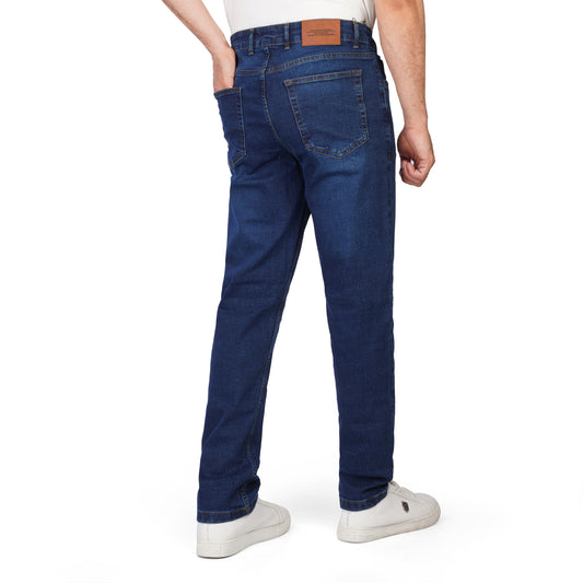 Men’s Straight Fit Jeans – Casual Washed Denim Pants for Everyday Wear