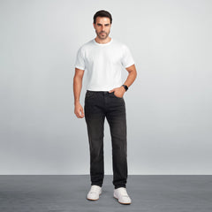 Men's Regular Fit Denim Jeans – Classic Straight Leg Casual Pants
