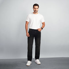 Men's Regular Fit Denim Jeans – Classic Straight Leg Casual Pants