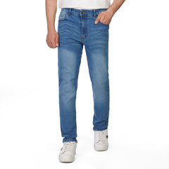 Men’s Straight Fit Jeans – Casual Washed Denim Pants for Everyday Wear