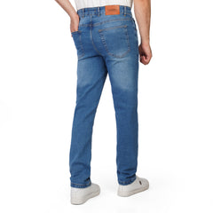 Men’s Straight Fit Jeans – Casual Washed Denim Pants for Everyday Wear