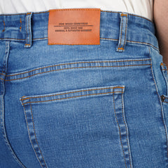 Men’s Straight Fit Jeans – Casual Washed Denim Pants for Everyday Wear