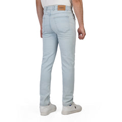 Men’s Straight Fit Jeans – Casual Washed Denim Pants for Everyday Wear