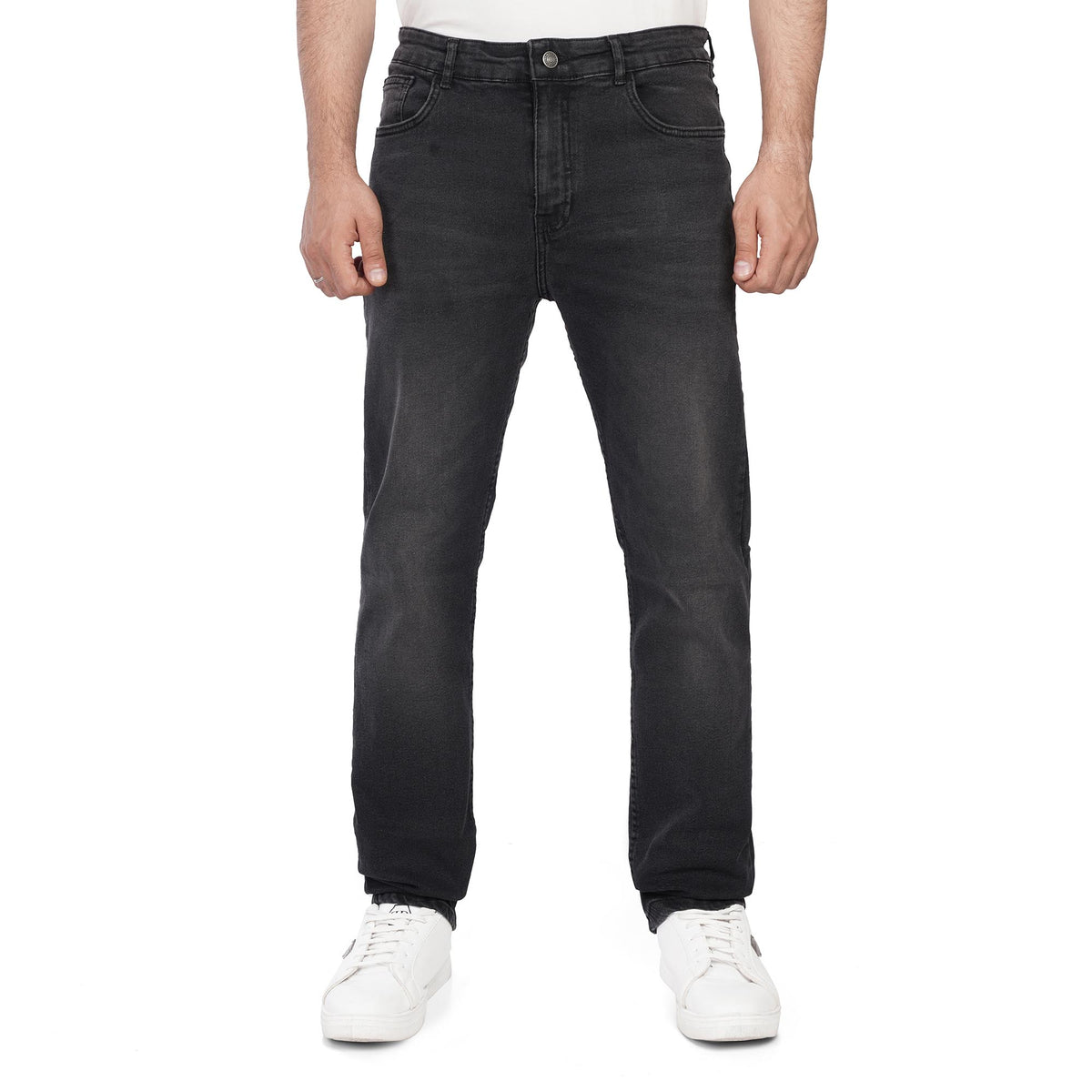 Men's Slim Fit Denim Jeans – Classic Straight Leg Casual Pants