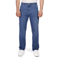 Men's Slim Fit Denim Jeans – Classic Straight Leg Casual Pants