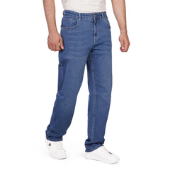 Men's Slim Fit Denim Jeans – Classic Straight Leg Casual Pants
