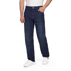 Men's Regular Fit Denim Jeans – Classic Straight Leg Casual Pants