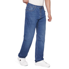 Men's Regular Fit Denim Jeans – Classic Straight Leg Casual Pants