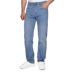 Men's Regular Fit Denim Jeans – Classic Straight Leg Casual Pants
