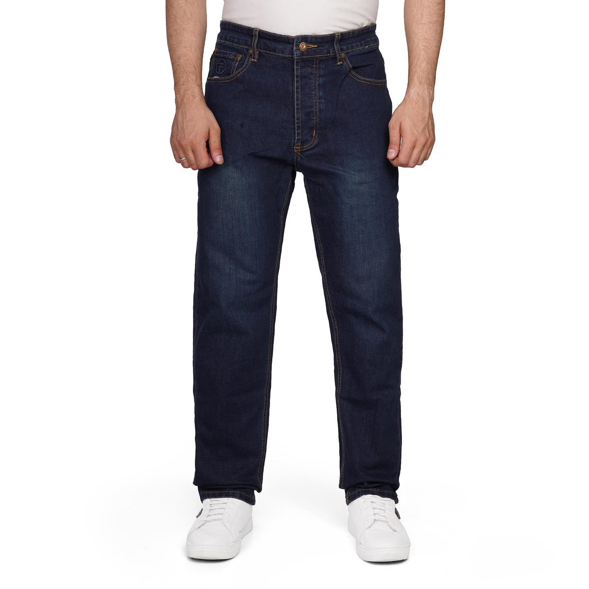 Men’s Denim Jeans – Slim Straight Fit Casual Stretch Pants