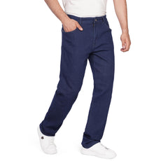 Men's Regular Fit Denim Jeans – Classic Straight Leg Casual Pants