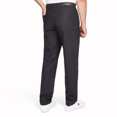 Men's Regular Fit Casual Trousers – Stretch Comfort Pants with 5-Pocket
