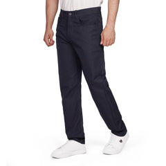 Men's Regular Fit Gabardine Pants – Classic Beige Casual Trousers
