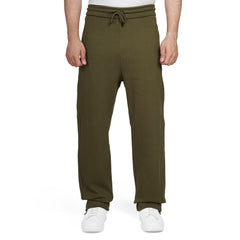 Men's Wide Leg Textured Sweatpants with Drawstring Waist, Relaxed Fit, Side Pockets & Back Pocket